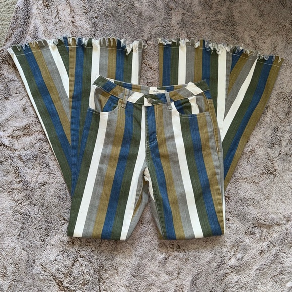 Hope's Denim - Hope's Multicolor Striped Flare Jeans